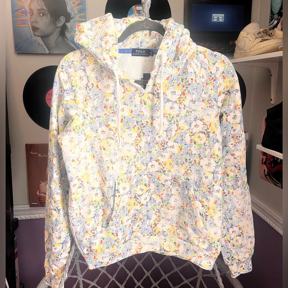 polo ralph lauren floral hoodie